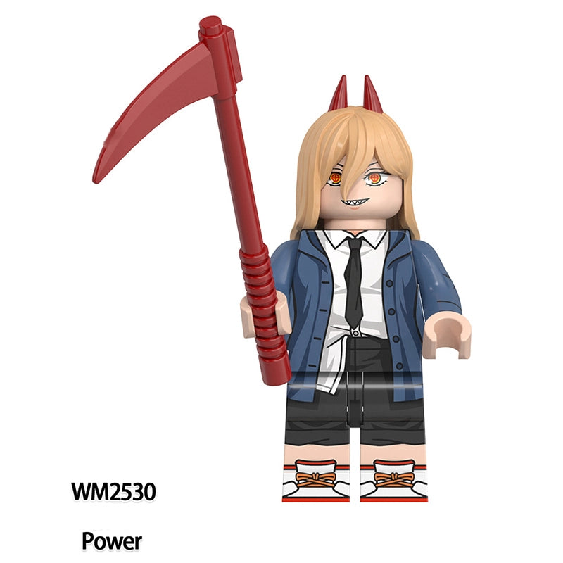 WM6159 Chainsaw Man Building Block Toy Set Denji Kishibe