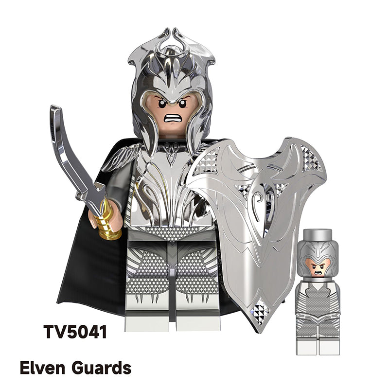 TV6405 Medieval The Lord Of Rings Elrond Action Figures Nordo Elf Sagittarius Warrior Building Blocks Soliders Toys Children Gifts