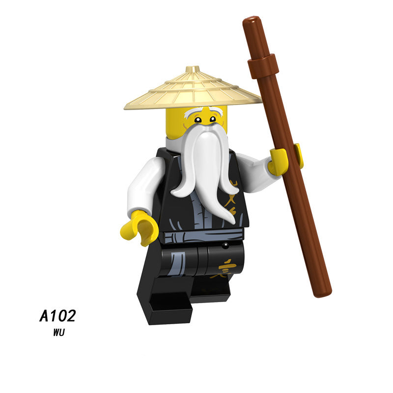 A098-105 Enter the Ninjanomicon Masters of Spinjitzu Cartoon Game Minifigures Building Blocks Kruncha Nuckal Chokun Nya Lloyd A102 The Overlord Scout Lloyd Montgomery Garmadon Master Wu Action Mini Figures Assemble MOC DIY Weapon Bricks Toys Gift Boys