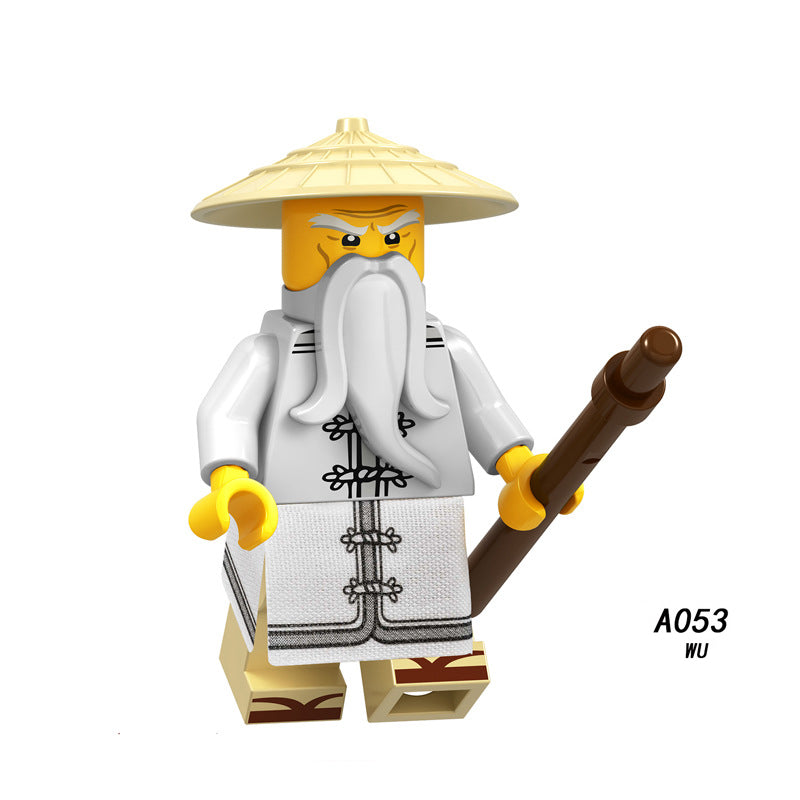 A049-056 Enter the Ninjanomicon Masters of Spinjitzu Cartoon Game Minifigures Building Blocks Slithraa Snike Chokun Snappa Lord Garmadon Master Wu Four Eyes Shark Army Jelly Action Mini Figures Assemble MOC DIY Weapon Sword Game Bricks Educational Toys