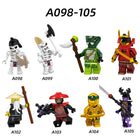 A098-105 Enter the Ninjanomicon Masters of Spinjitzu Cartoon Game Minifigures Building Blocks Kruncha Nuckal Chokun Nya Lloyd A102 The Overlord Scout Lloyd Montgomery Garmadon Master Wu Action Mini Figures Assemble MOC DIY Weapon Bricks Toys Gift Boys