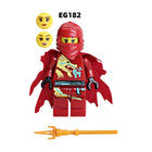  EG181-186 Phantom Ninja Game Series Weapon Minifigs Building Blocks Accessories Shield Sword Lloyd Nya Smith Compatible Toys Boys