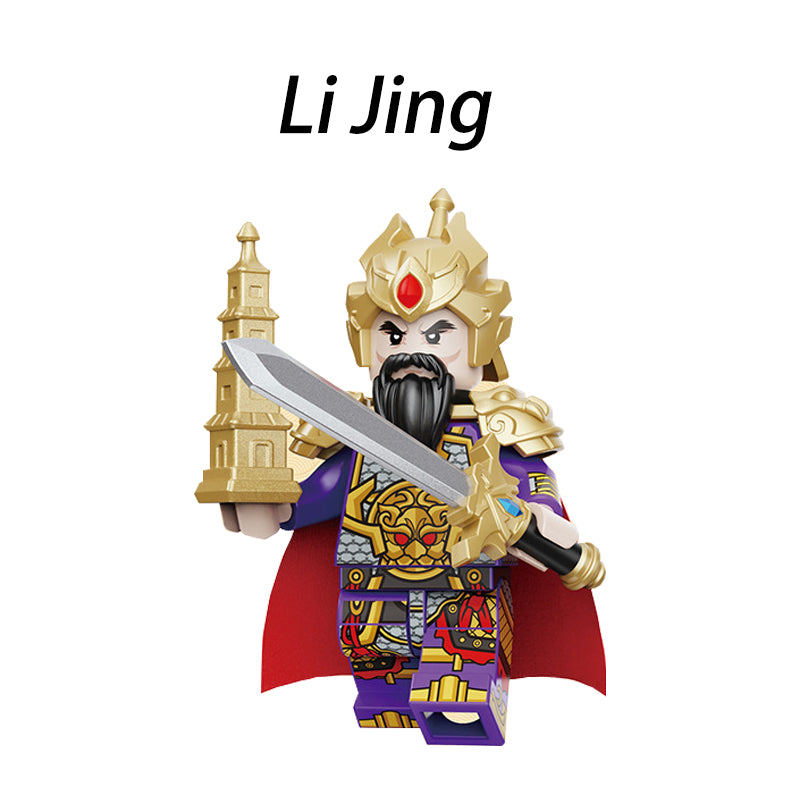 Chinese Fantasy TV The Journey To The West Minifigs Building Blocks Monkey King Iron Fan Princess Nezha Heavenly King Li Weapon