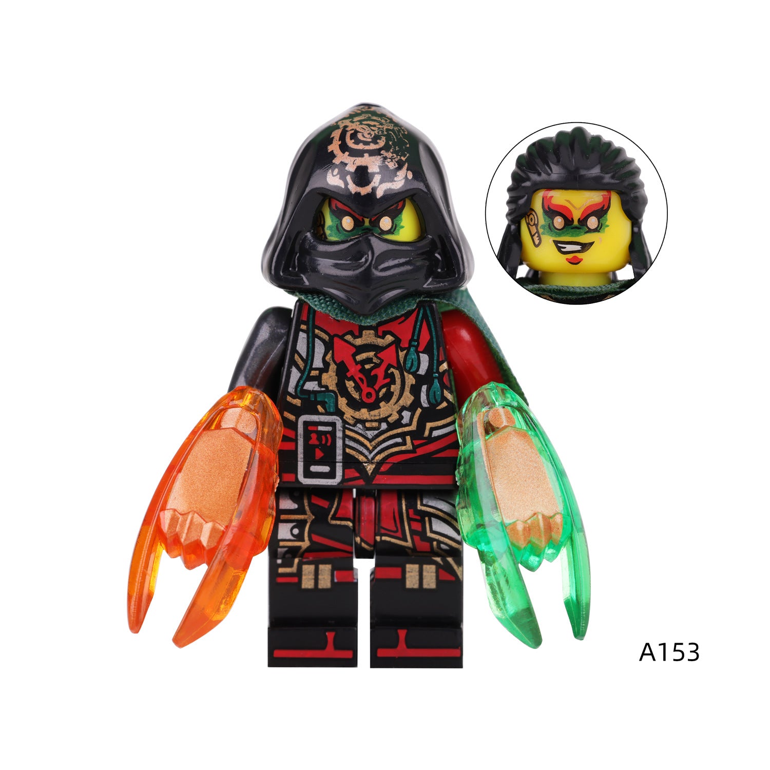 A151-158 Phantom Ninja Game Series Weapon Minifigs Building Blocks Accessories Shield Sword Lloyd Nya Smith Compatible Toys Boys