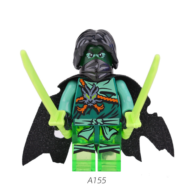 A151-158 Phantom Ninja Game Series Weapon Minifigs Building Blocks Accessories Shield Sword Lloyd Nya Smith Compatible Toys Boys