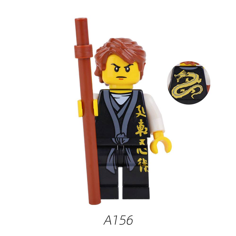 A151-158 Phantom Ninja Game Series Weapon Minifigs Building Blocks Accessories Shield Sword Lloyd Nya Smith Compatible Toys Boys