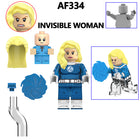 AF333-341 Movie DC Fantastic Four Mister Fantastic Minifigs Action Figure Sliver Surfer Building Blocks Annihilus Children Gifts Toys