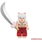 DXMH535A DXMH535B InuYasha Series Rumiko Takahashi Anime Dracule Higurashi Kagome Action Figure Building Blocks Decoration Children Gift