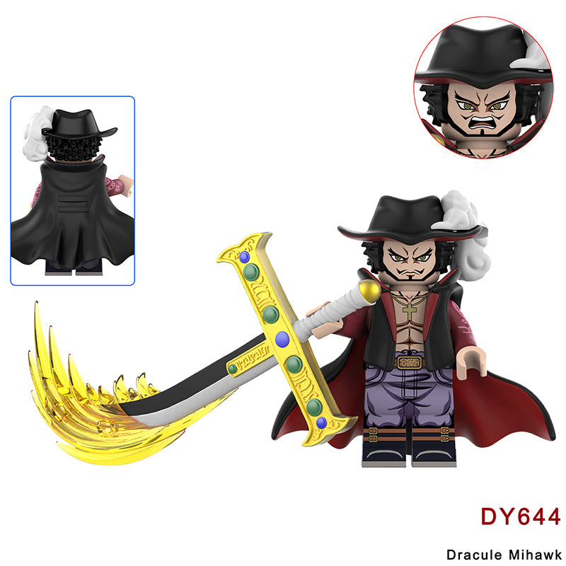DY682 DY681 One Piece Series Bartholemew Kuma Edward Newgate Mini Anime Building Blocks Shanks Luffy Cartoon Movie Model Toys Decoration Children Gift