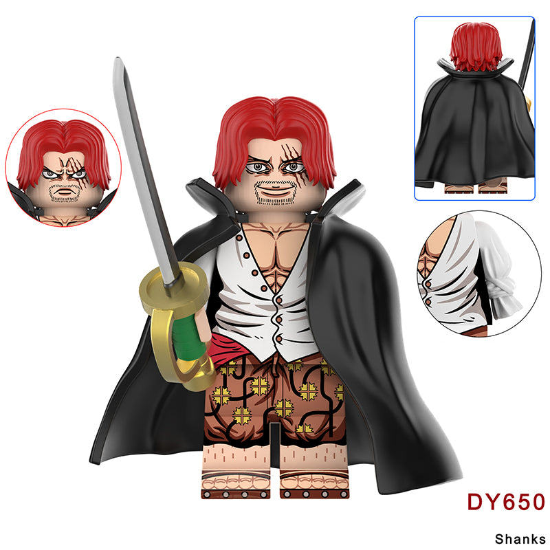 DY682 DY681 One Piece Series Bartholemew Kuma Edward Newgate Mini Anime Building Blocks Shanks Luffy Cartoon Movie Model Toys Decoration Children Gift