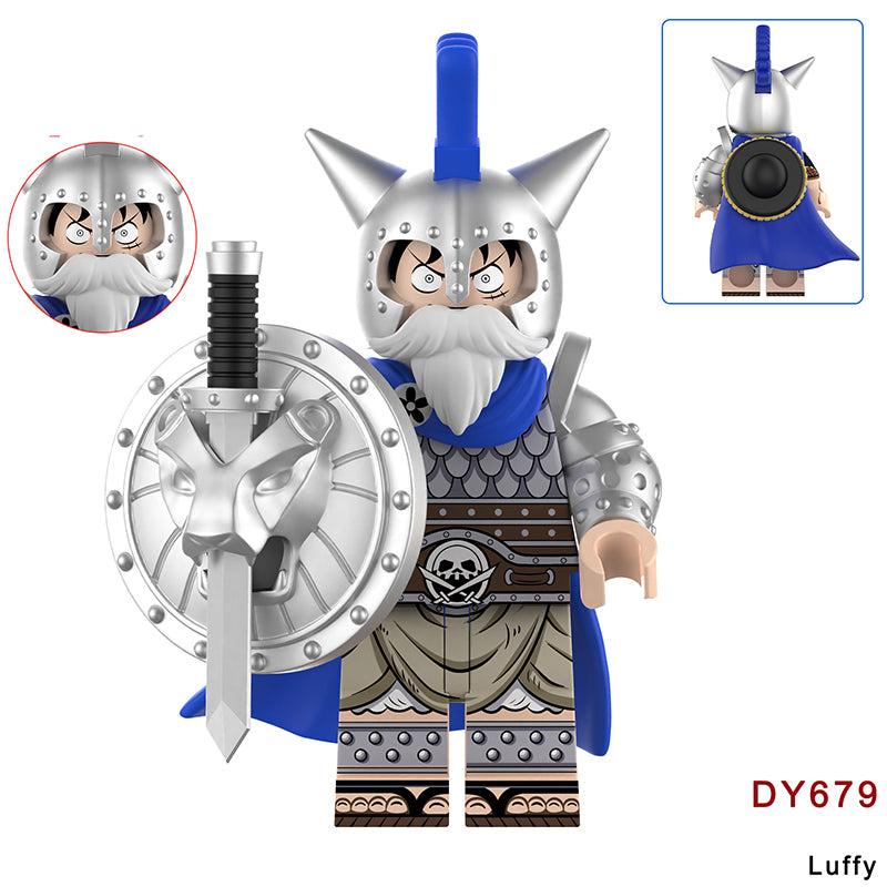 DY682 DY681 One Piece Series Bartholemew Kuma Edward Newgate Mini Anime Building Blocks Shanks Luffy Cartoon Movie Model Toys Decoration Children Gift