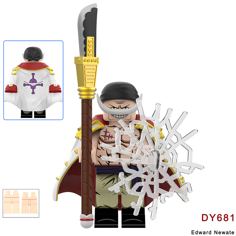 DY682 DY681 One Piece Series Bartholemew Kuma Edward Newgate Mini Anime Building Blocks Shanks Luffy Cartoon Movie Model Toys Decoration Children Gift