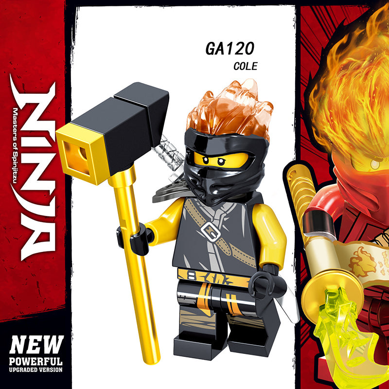 GA115-122 Enter the Ninjanomicon Masters of Spinjitzu Cartoon Game Minifigures Building Blocks Jay Zane Kal Lloyd Niya Cole Pyro snake Action Mini Figures Assemble MOC DIY Weapon Game Bricks Educational Toys Gift for Children Boys Kids