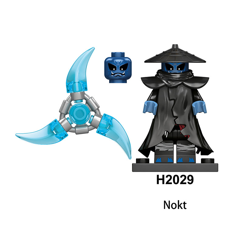 RT8010 Phantom Ninja Game Series Minifigs Building Blocks Forbidden five Accessories Shield Sword Compatible Toys Boys