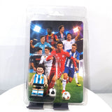 3-Soccer Card Holder Figures