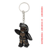 Dark Grey Shark Man Keychain