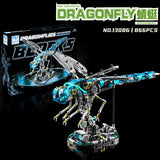 Mechanical Dragonfly (with LED - 866 Pieces)