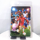 4-Soccer Card Holder Figures