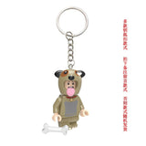 Beige 1953 Pug Keychain