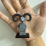 Goat Monster Figure Keychain