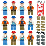 1815 Construction Crew Figures - Engineering Set (12 pcs)