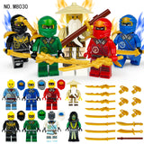 M8030 Ninja Warrior Figures - Action Pack (8 pcs)