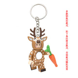 Dark Grey 1955 Deer Keychain
