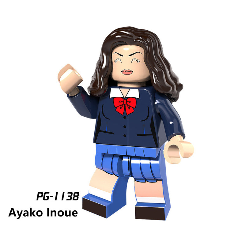 PG8092 Japanese Anime Slam Dunk Hanamichi Sakuragi Building Blocks Haruko Akagi Basketball Haruko Akagi Minifigs Children Gifts Toys