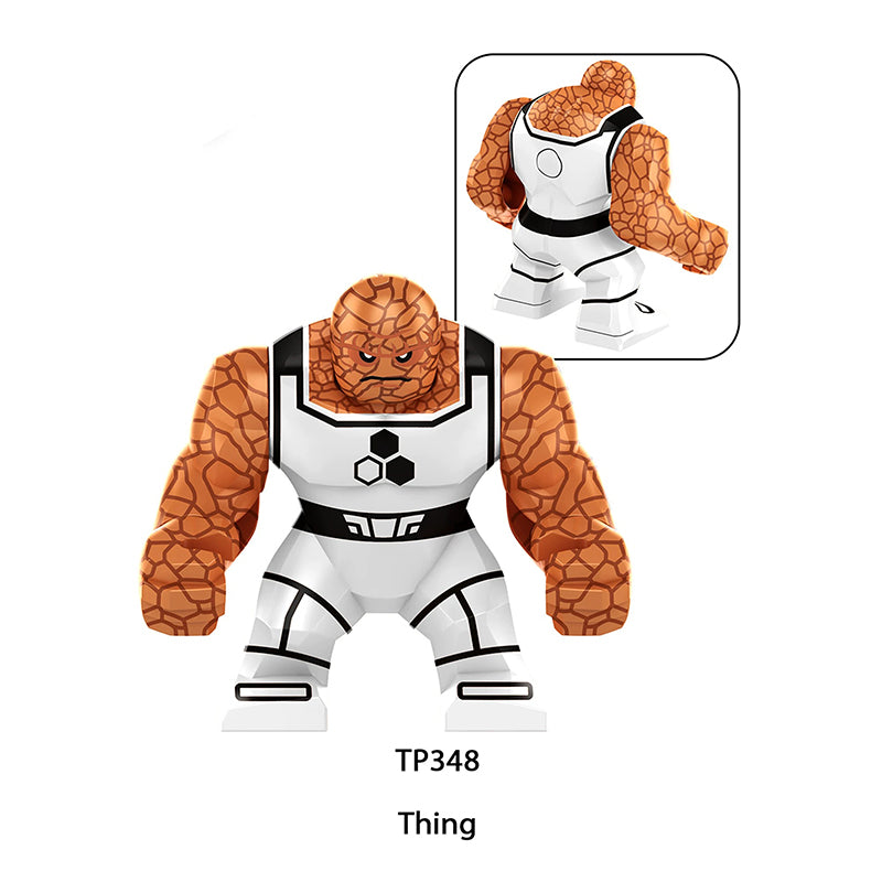 TP348-349 Marvel DC Fantastic Four Mister Fantastic Minifigs Action Figure Human Torch Building Blocks Annihilus Children Gifts Toys