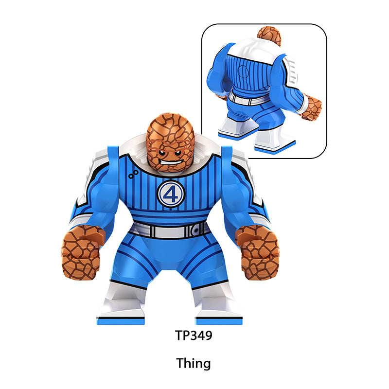 TP348-349 Marvel DC Fantastic Four Mister Fantastic Minifigs Action Figure Human Torch Building Blocks Annihilus Children Gifts Toys