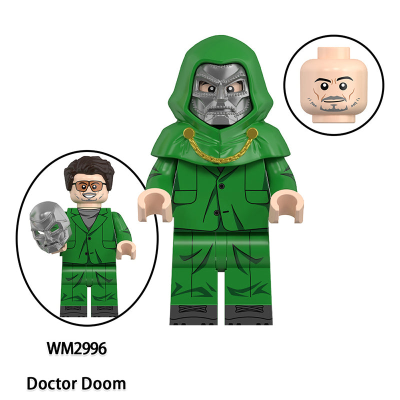 WM2996 WM2997 Marvel Superhero Doctor Doom Action Figures Building BlocksDC Comics Anime Cartoon Building Blocks Kids Gifts Toys