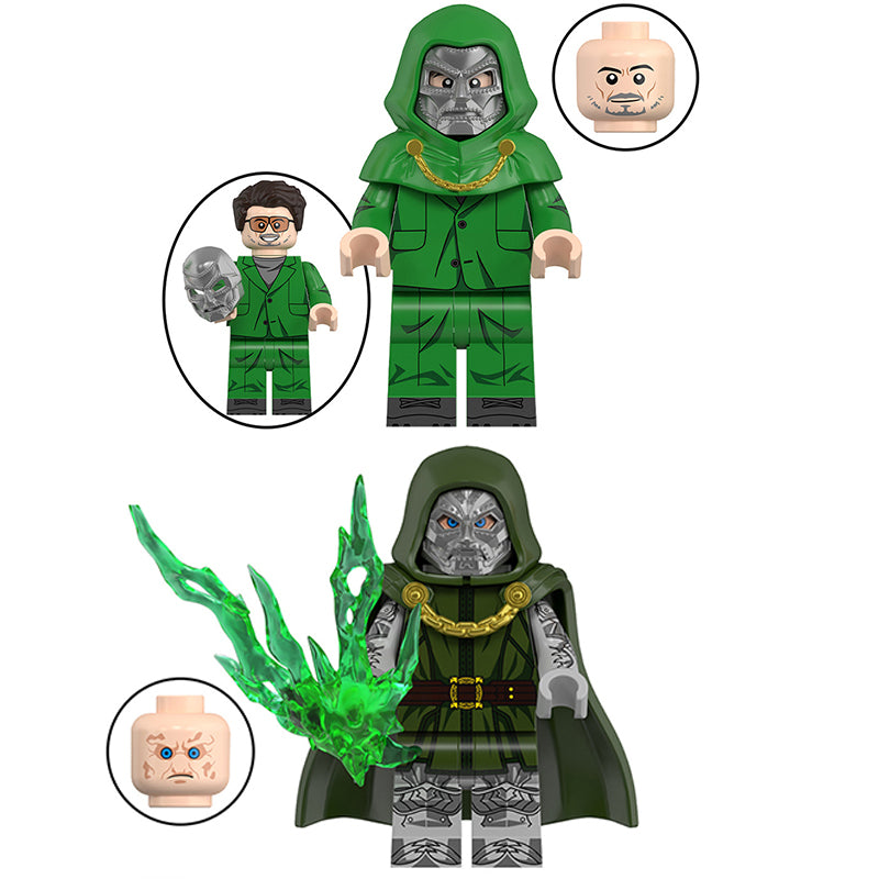 WM2996 WM2997 Marvel Superhero Doctor Doom Action Figures Building BlocksDC Comics Anime Cartoon Building Blocks Kids Gifts Toys