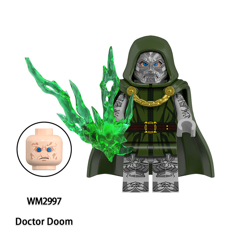 WM2996 WM2997 Marvel Superhero Doctor Doom Action Figures Building BlocksDC Comics Anime Cartoon Building Blocks Kids Gifts Toys