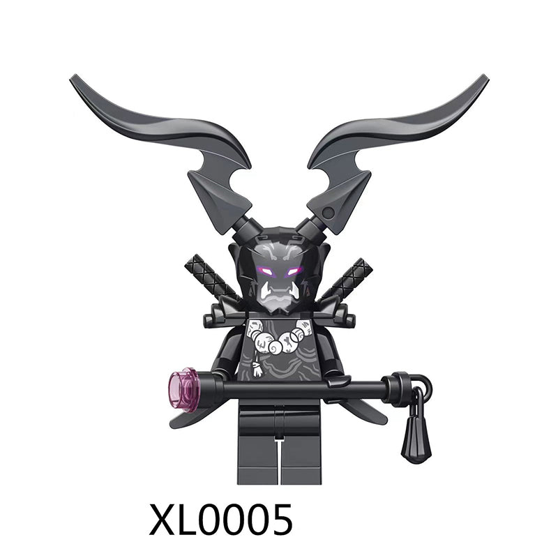 XL0001-0005 Ninja Anime Figures MiniMoro snake monster Omega Skeleton Wizard Action Toy Building Blocks Assembly Kids Boys Gift