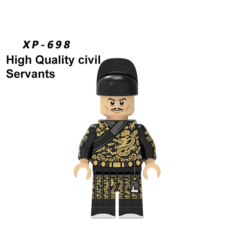 KT1094 Chinese Acient Minifigures Building Blocks Jinyiwei Jia Emperor Armor Civil Servant Compatible Action Mini Figures Assemble Educational Toys Gift