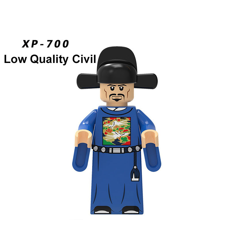 KT1094 Chinese Acient Minifigures Building Blocks Jinyiwei Jia Emperor Armor Civil Servant Compatible Action Mini Figures Assemble Educational Toys Gift
