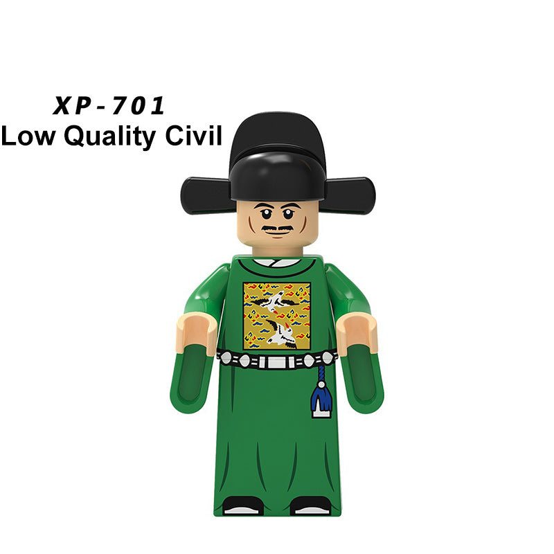 KT1094 Chinese Acient Minifigures Building Blocks Jinyiwei Jia Emperor Armor Civil Servant Compatible Action Mini Figures Assemble Educational Toys Gift