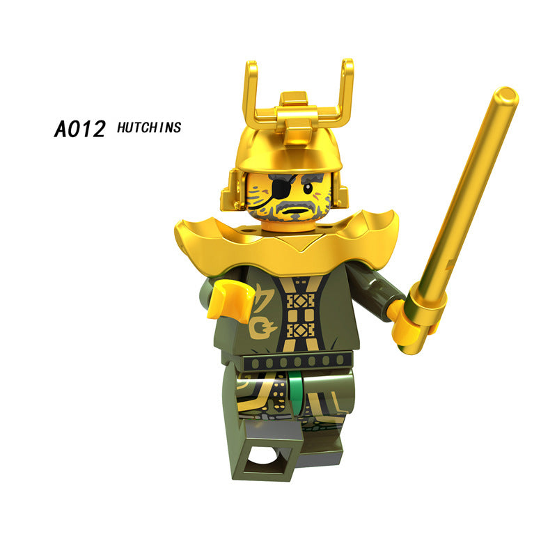 A009-016 Enter the Ninjanomicon Masters of Spinjitzu Cartoon Game Minifigures Building Blocks Snake Jaguar Luke Cunningham Ultra Violet Hutchins Chopper Maroon MR.E Misako Garmaoon Action Mini Figures Assemble DIY Bricks Educational Toy