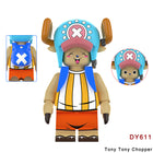 DY605-634 Animation One Piece Nika Luffy Sanji Ace Minifigs Assembling Action Figures Yamato Perona Building Blocks Children Toys