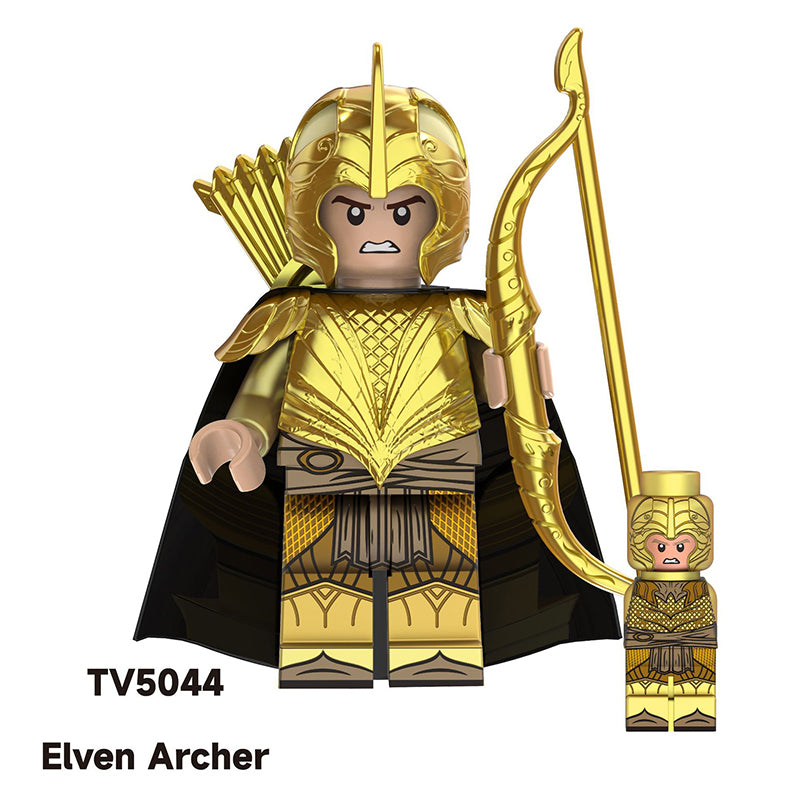 TV6406 Medieval The Lord Of Rings Nordo Elf Warrior Action Figures Haldir Building Blocks Soliders Weapon Toys Children Gifts