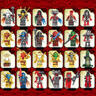 11401 Enter the Ninjanomicon Masters of Spinjitzu Cartoon Game Minifigures Building Blocks 24 pcs Kit Ninja Set Action Mini Figures Assemble MOC DIY Weapon Sword Game Bricks Educational Toys Gift for Children Boys Kids