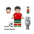 TV6507 Football Star Virgil Van Dijk Toni Kroos Anime Minifigs Building Blocks Bellingham Alvaro Morata Boys Toys Gifts Children