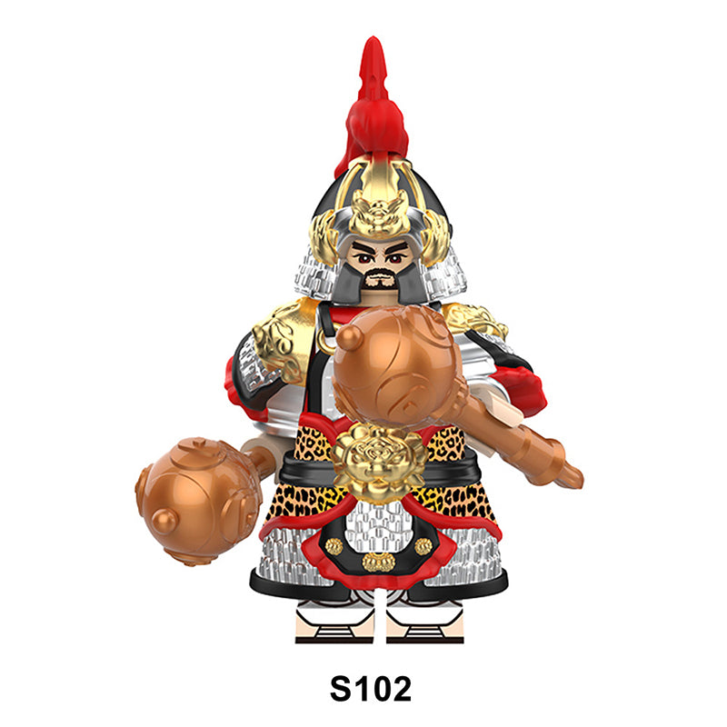 S101-103 S631-633 Ancient Historical Figures Song Dynasty Lance Armor Shield Infantry Accessories Building Blocks Xuanjia Minifig Gift Toy
