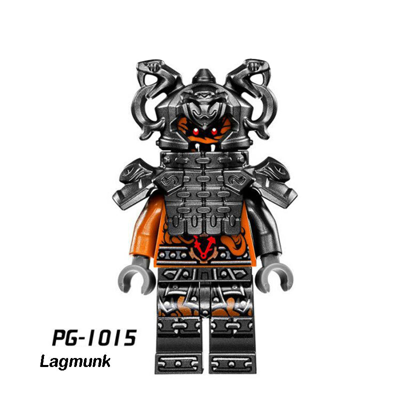 PG8055 Phantom Ninja Game Series Minifigs Building Blocks Malevolent Snake Ash Accessories Shield Sword Compatible Toys Boys