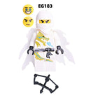  EG181-186 Phantom Ninja Game Series Weapon Minifigs Building Blocks Accessories Shield Sword Lloyd Nya Smith Compatible Toys Boys