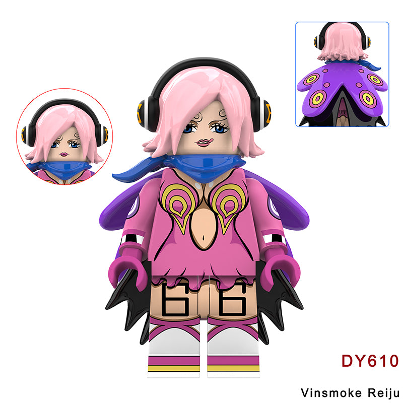 DY607-633 Luffy Ace Anime Rabbit Luffy Sanji Minifig Action Figures Building Blocks Hot Educational Cartoon Toys Children Gifts