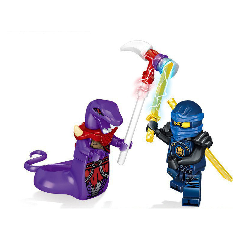 31035 Enter the Ninjanomicon Masters of Spinjitzu Cartoon Game Minifigures Building Blocks 24 pcs Set Ninja Jay Zane Kal Lloyd Niya Cole Master Wu Mini Figures Assemble MOC DIY Weapon Game Bricks Educational Toys Gift for Children Boys Kids