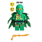  EG181-186 Phantom Ninja Game Series Weapon Minifigs Building Blocks Accessories Shield Sword Lloyd Nya Smith Compatible Toys Boys