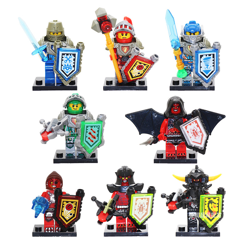 JR807 Guardian Tales Game Series Future Knight Minifigs Building Block Kong Studios Weapon Sword Shield Wing Cloak Slingshot Toy