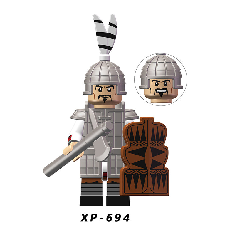 KT1093 medieval soldier Minifigures Building Blocks Heavy Infantry Light Soldier shield armor Elite Infantry Compatible Action Mini Figures Assemble Educational Toys Gift for Children